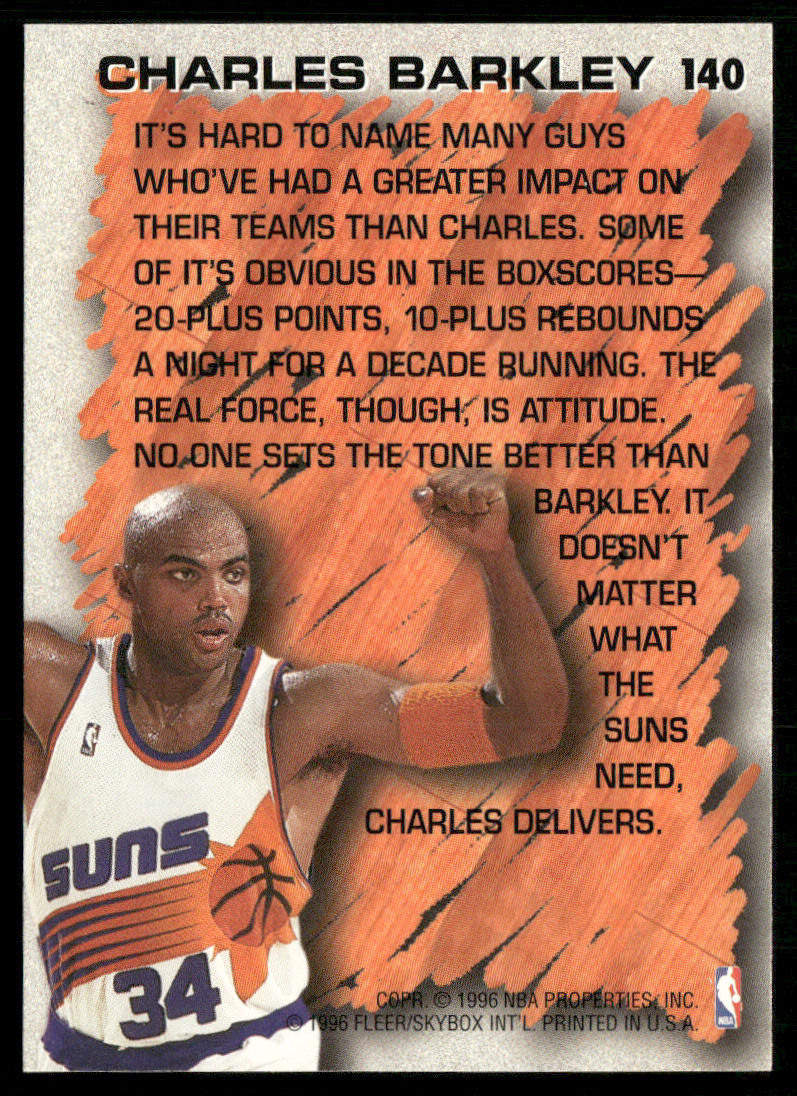 Charles Barkley 1996-97 Fleer #140 Phoenix Suns
