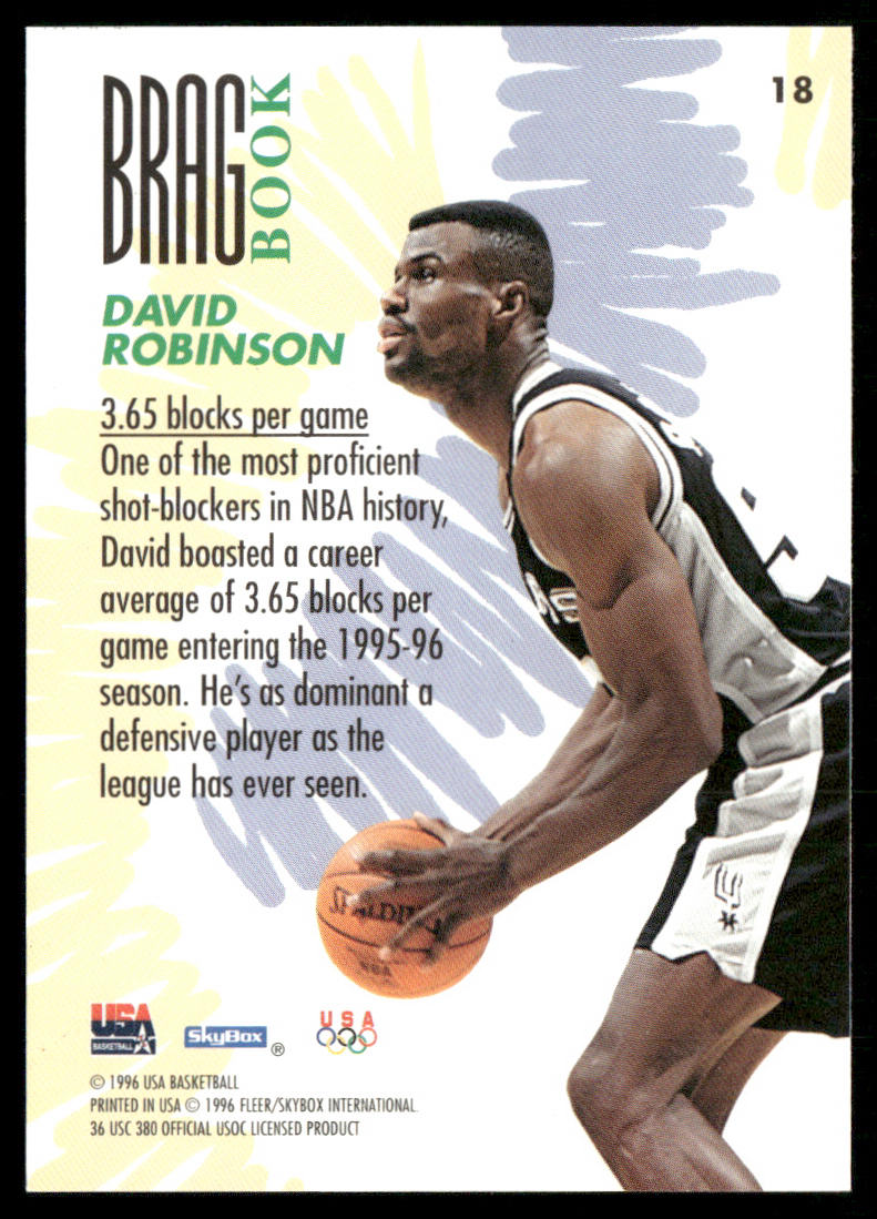 David Robinson 1996 SkyBox USA #18 USA