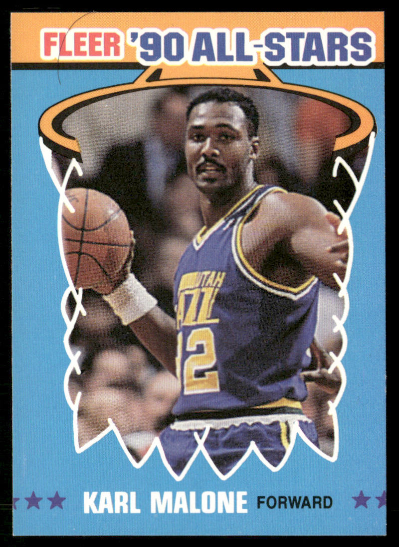 Karl Malone 1990-91 Fleer All-Stars #7 Utah Jazz