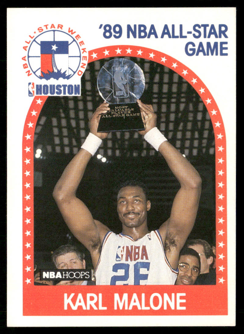 Karl Malone 1989-90 Hoops All-Star Panels Perforated #116 Utah Jazz