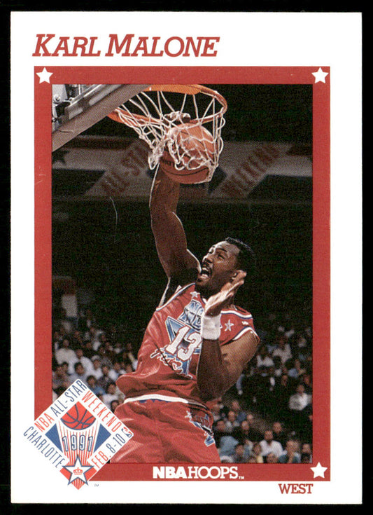 Karl Malone 1991-92 Hoops #267 Utah Jazz