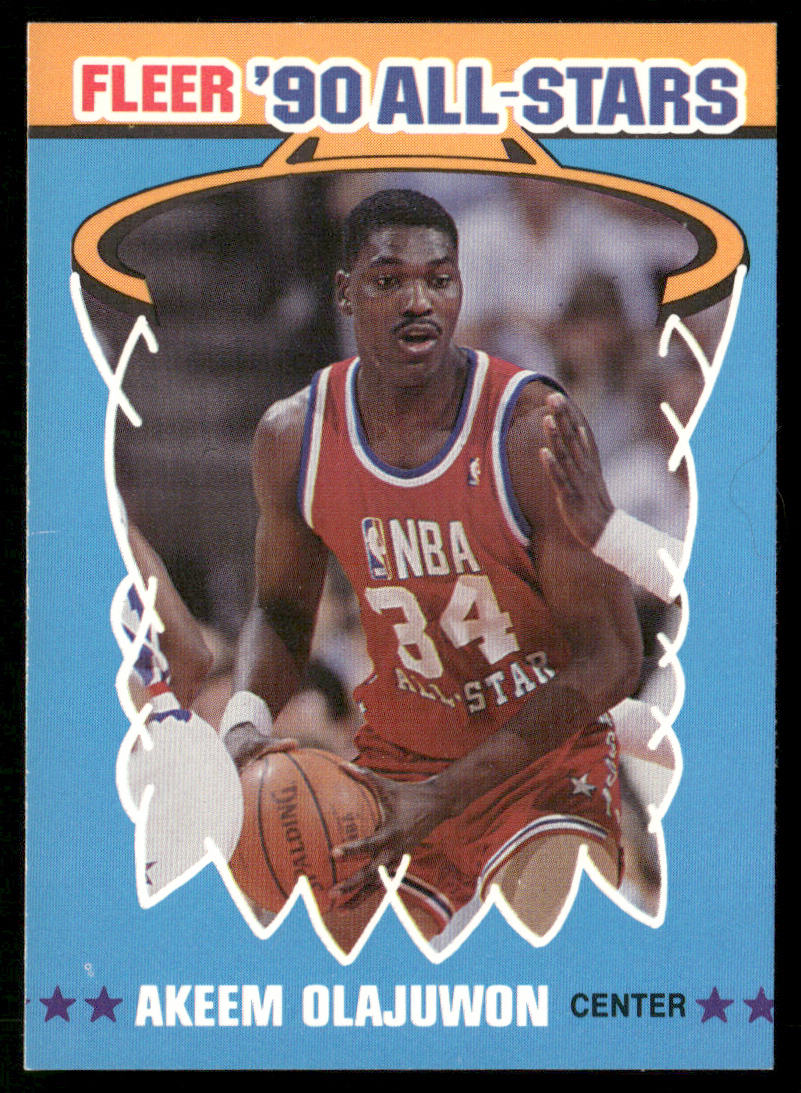 Akeem Olajuwon 1990-91 Fleer All-Stars #3 Houston Rockets