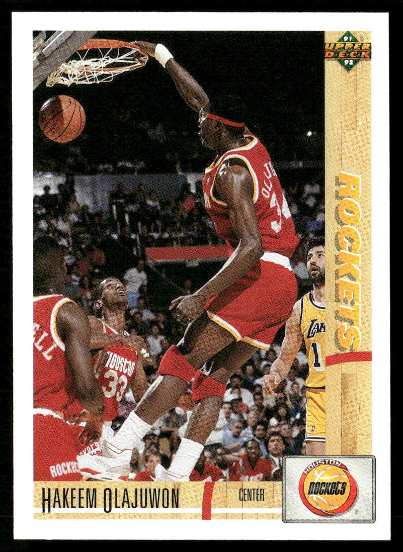 Hakeem Olajuwon 1991-92 Upper Deck #254 Houston Rockets