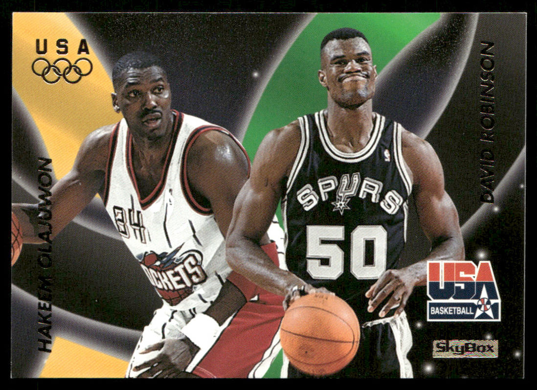 David Robinson / Hakeem Olajuwon 1996 SkyBox USA #57 USA