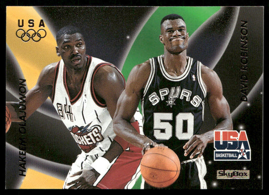 David Robinson / Hakeem Olajuwon 1996 SkyBox USA #57 USA