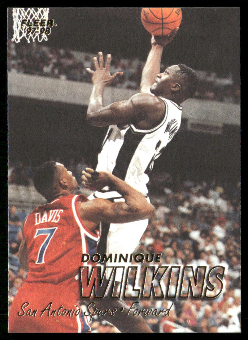 Dominique Wilkins 1997-98 Fleer #36 San Antonio Spurs