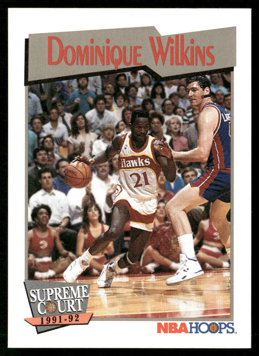 Dominique Wilkins 1991-92 Hoops #449 Atlanta Hawks