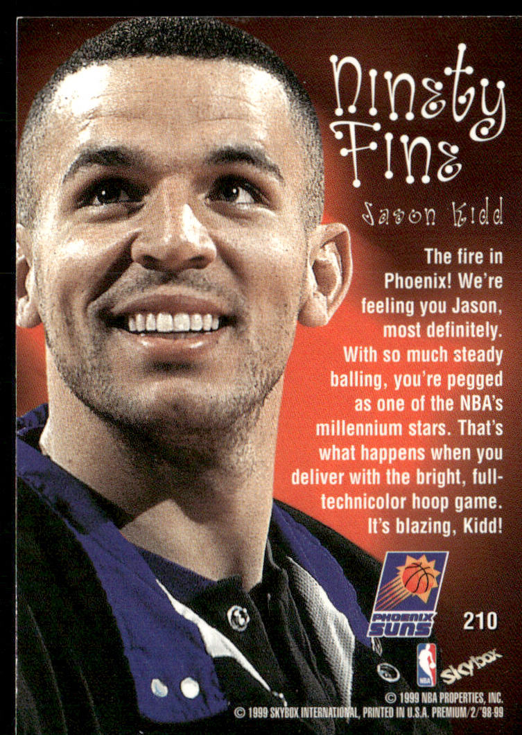 Jason Kidd 1998-99 SkyBox Premium #210 Phoenix Suns