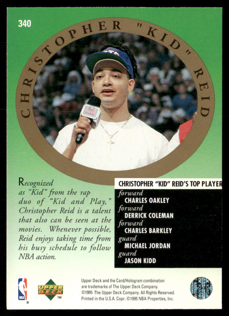 Jason Kidd / Christopher Reid 1995-96 Upper Deck #340 Dallas Mavericks