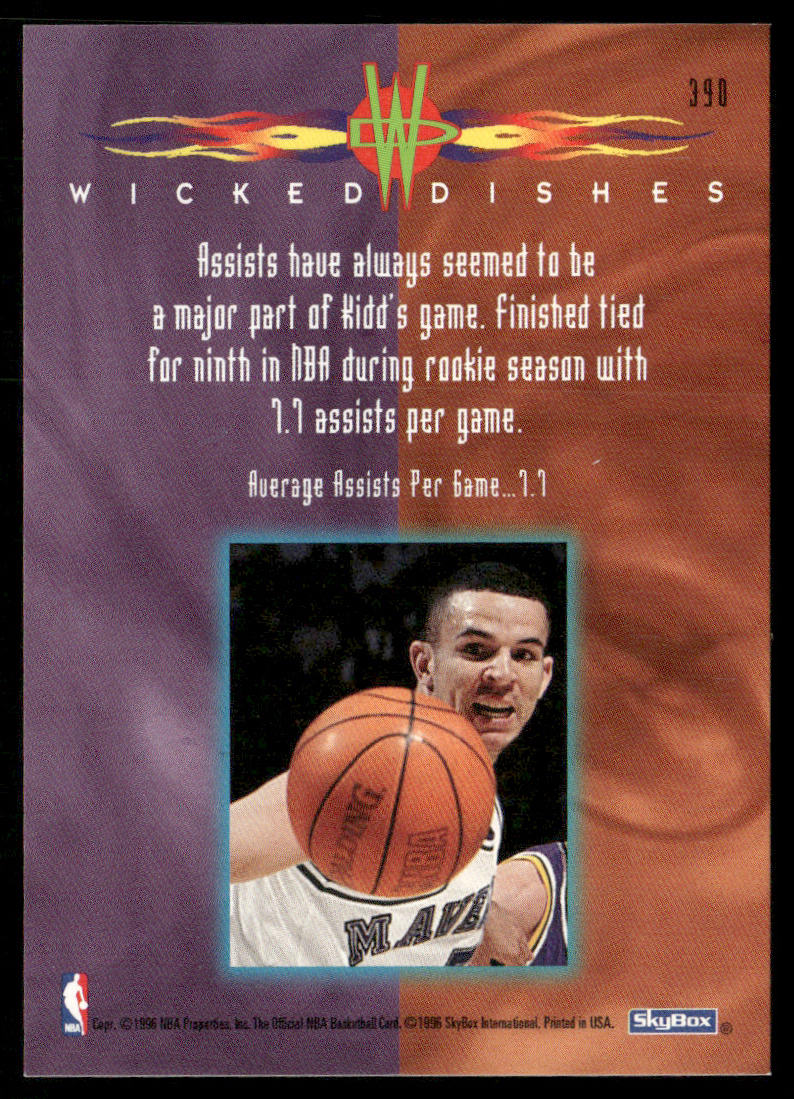 Jason Kidd 1995-96 Hoops #390 Dallas Mavericks