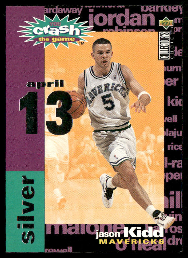 Jason Kidd 1995-96 Collector's Choice You Crash the Game Silver #C12c