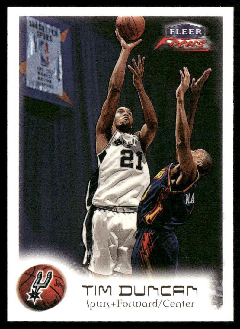 Tim Duncan 1999-00 Fleer Focus #99 San Antonio Spurs