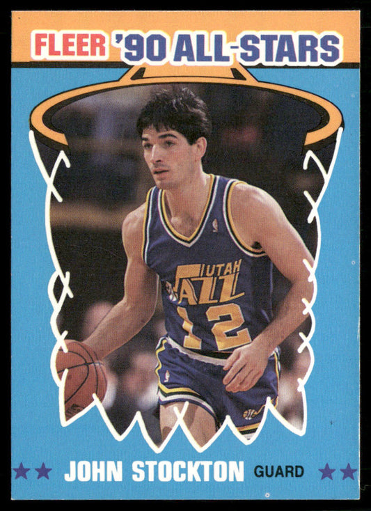 John Stockton 1990-91 Fleer All-Stars #9 Utah Jazz