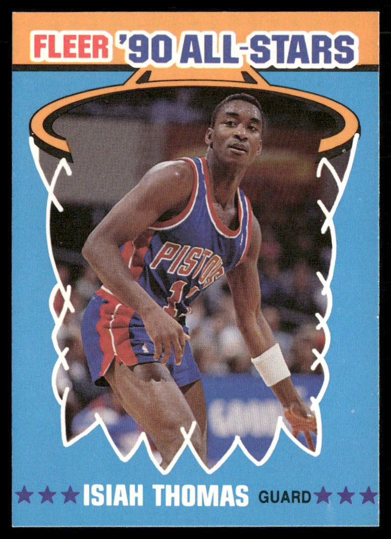 Isiah Thomas 1990-91 Fleer All-Stars #6 Detroit Pistons