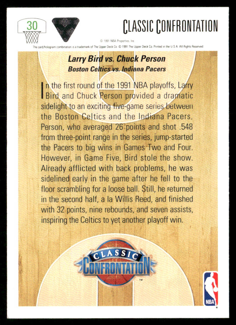 Bird vs. Person 1991-92 Upper Deck #30