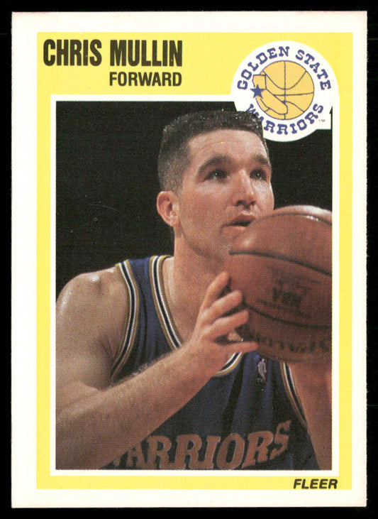 Chris Mullin 1989-90 Fleer #55 Golden State Warriors