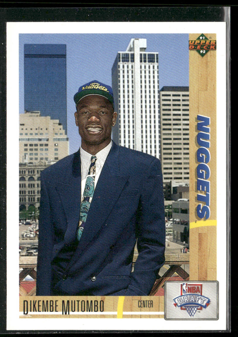 Dikembe Mutombo 1991-92 Upper Deck #3 RC Denver Nuggets