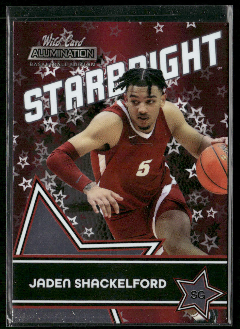 Jaden Shackelford 2021-22 Wild Card Alumination Starbright Red #SB-10