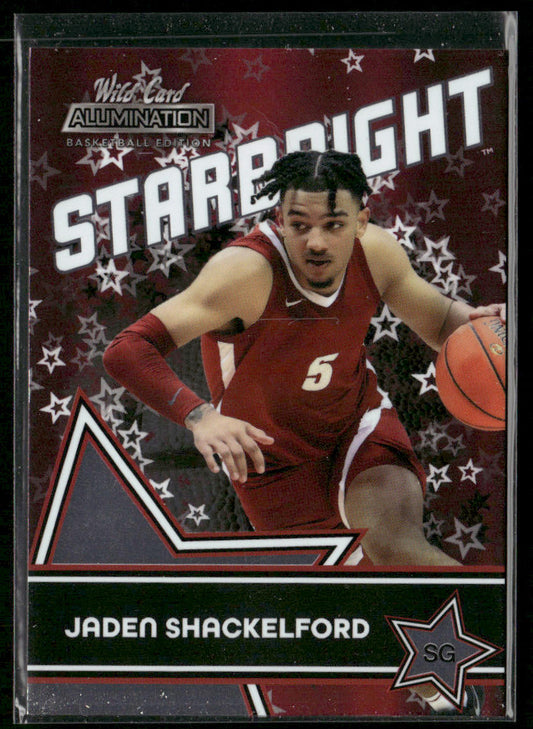 Jaden Shackelford 2021-22 Wild Card Alumination Starbright Red #SB-10