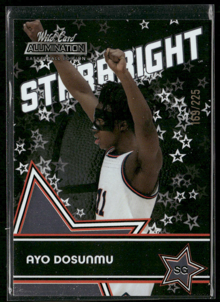 Ayo Dosunmu 2021-22 Wild Card Alumination Starbright Black #SB-1 SN