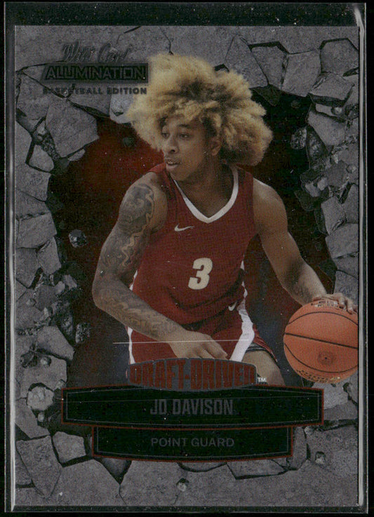 JD Davison 2021-22 Wild Card Alumination Draft-Driven Red #DD-21 Crimson Tide