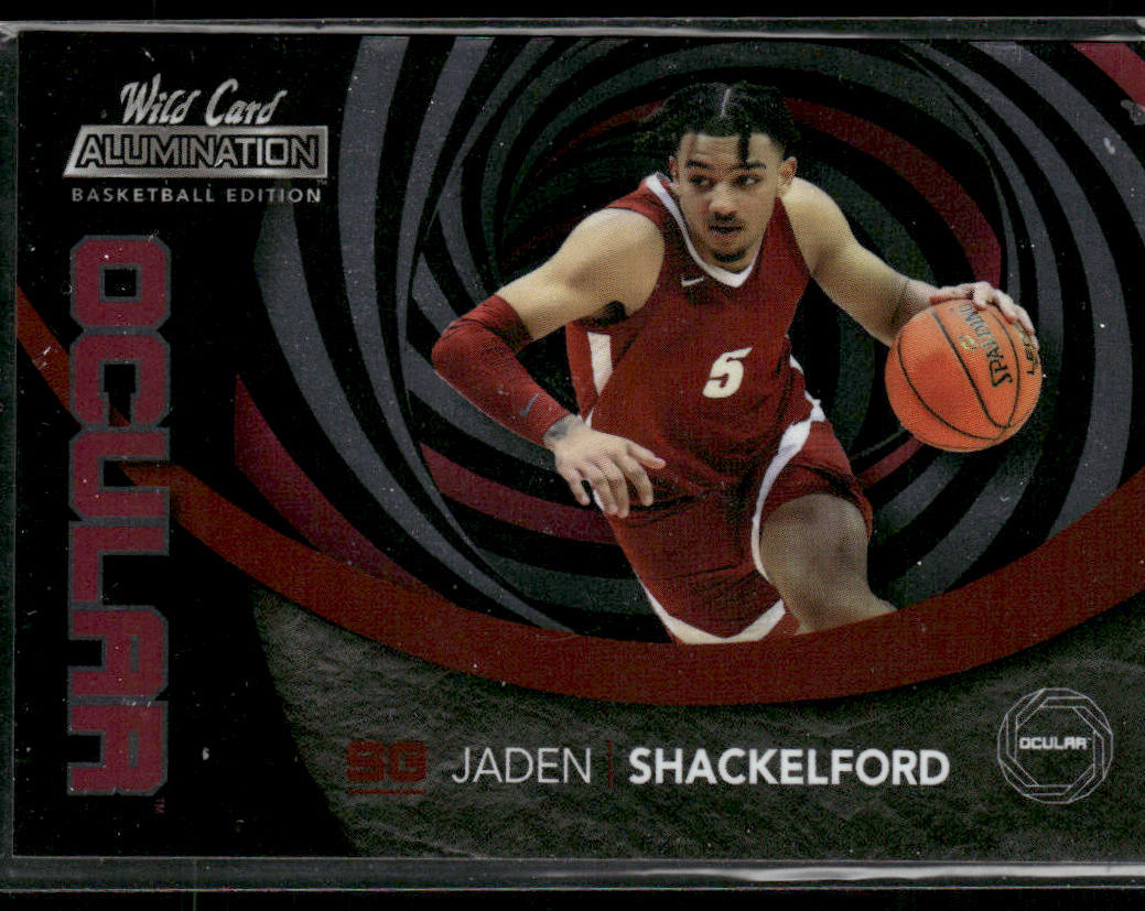 Jaden Shackelford 2021-22 Wild Card Alumination Ocular Single Swirl Red #AOC-10