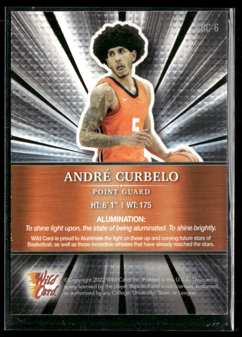 André Curbelo 2021-22 Wild Card Alumination #ABC-6 Illinois Fighting Illini