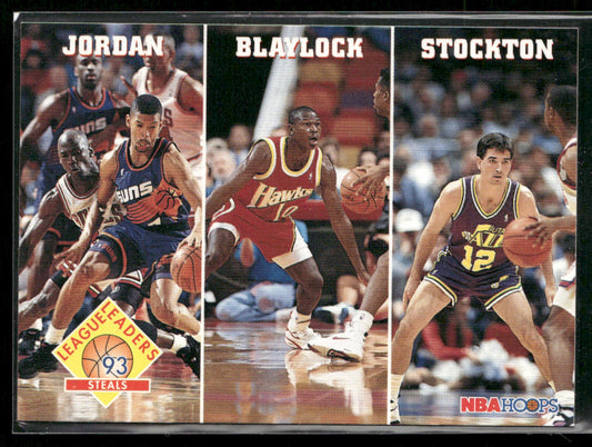Steals (Michael Jordan / Mookie Blaylock / John Stockton) 1993-94 Hoops #289