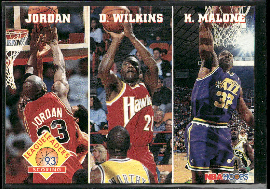 Scoring (Michael Jordan / Dominique Wilkins / Karl Malone) 1993-94 Hoops #283