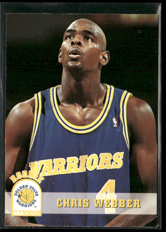 Chris Webber 1993-94 Hoops #341 RC Golden State Warriors