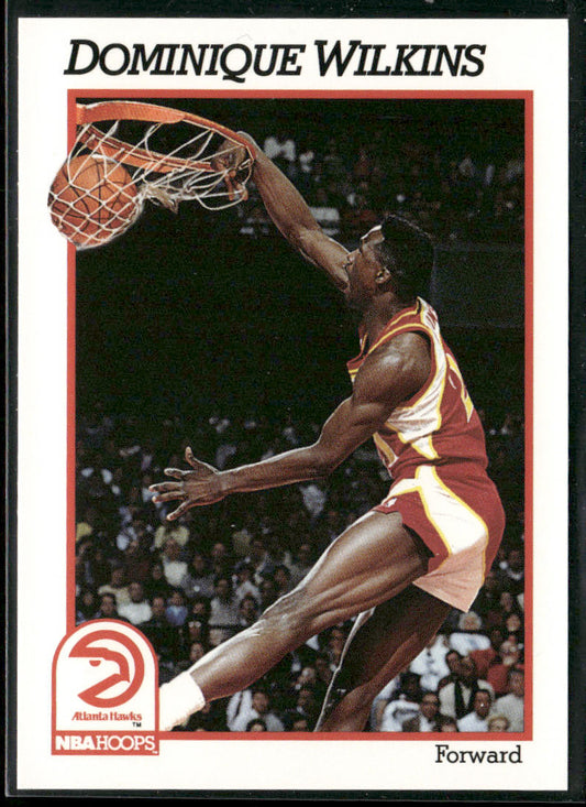 Dominique Wilkins 1991-92 Hoops #7 Atlanta Hawks