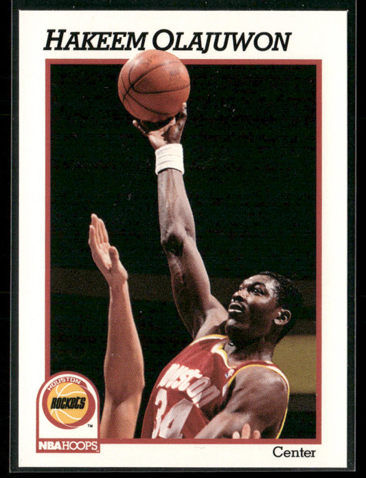 Hakeem Olajuwon 1991-92 Hoops #78 Houston Rockets
