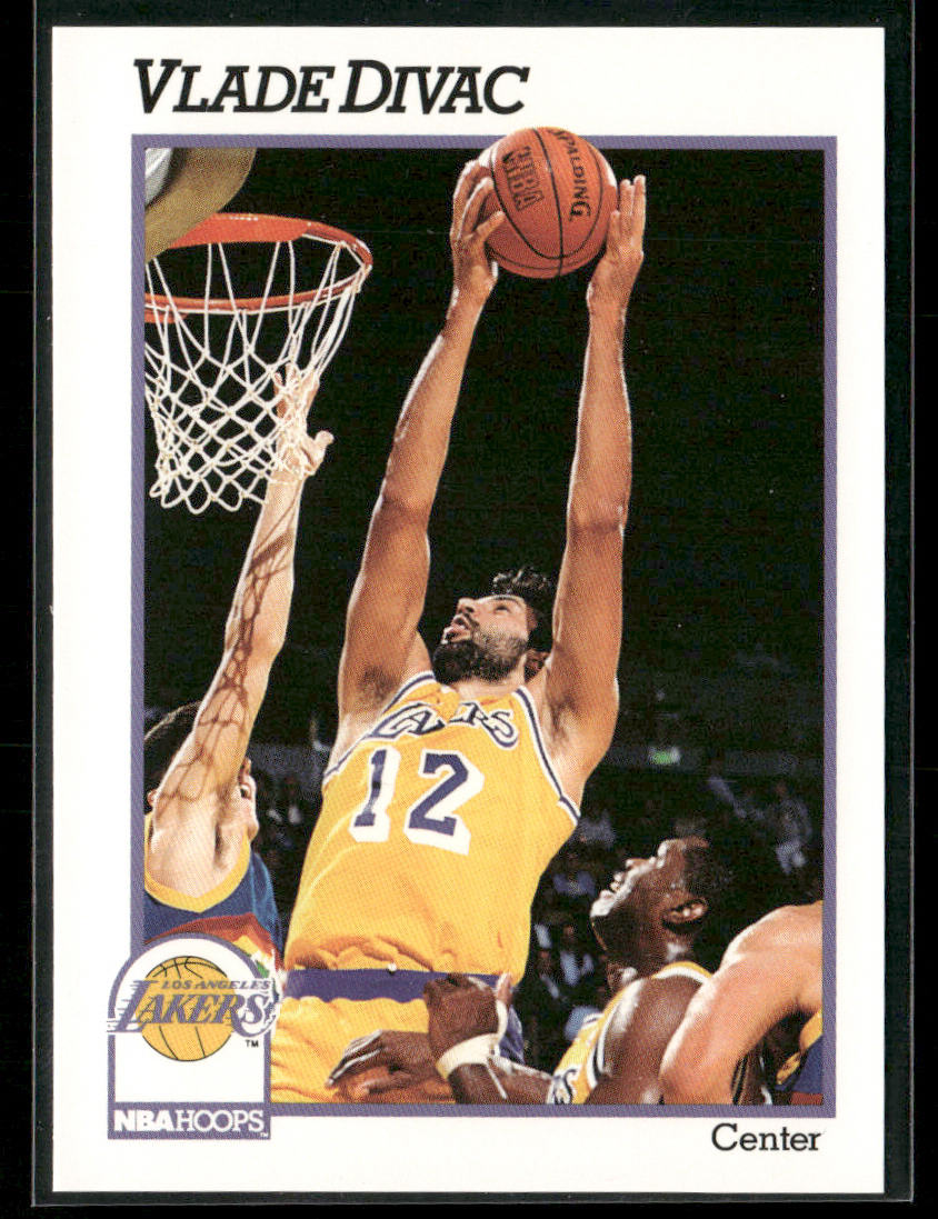 Vlade Divac 1991-92 Hoops #99 Los Angeles Lakers
