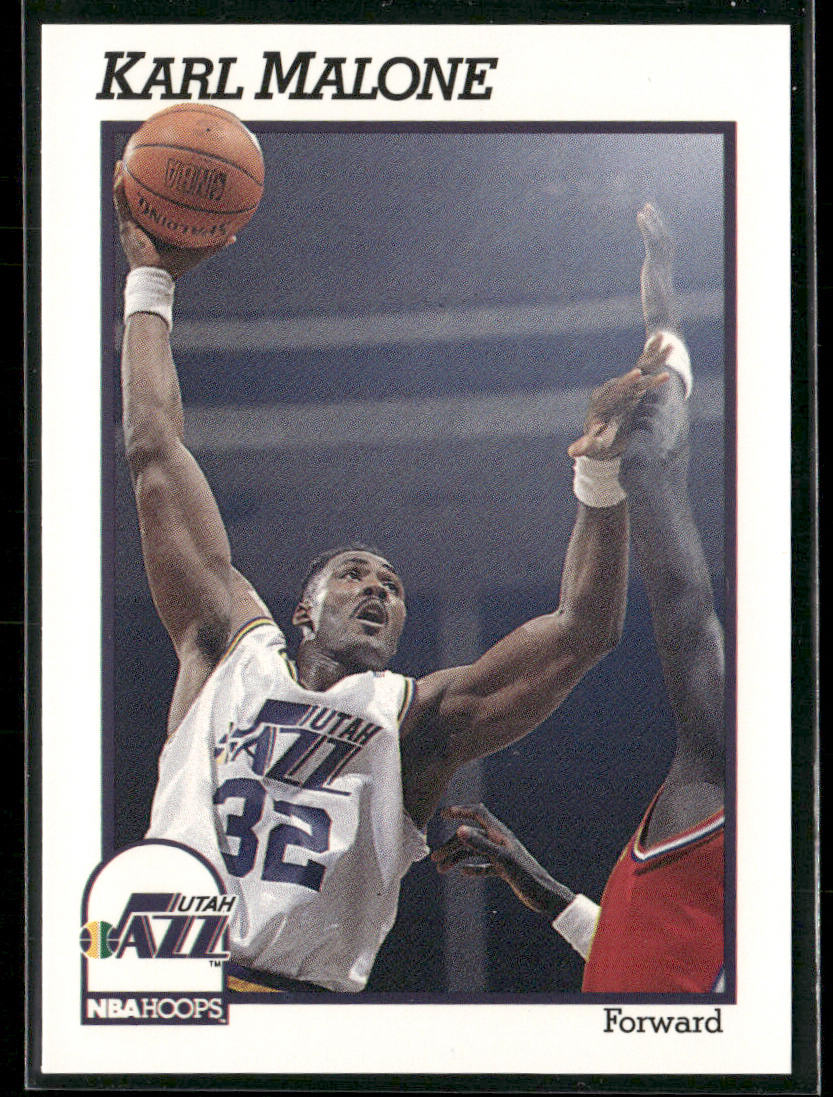 Karl Malone 1991-92 Hoops #211 Utah Jazz