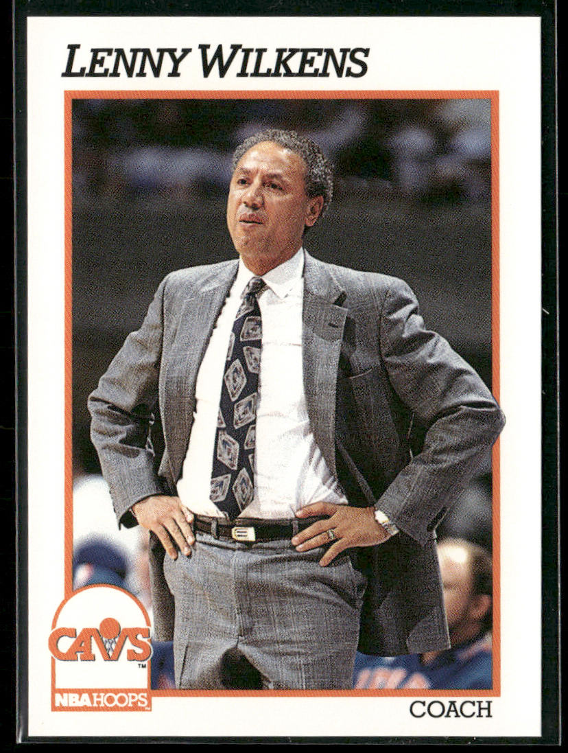 Lenny Wilkens 1991-92 Hoops #225 Cleveland Cavaliers