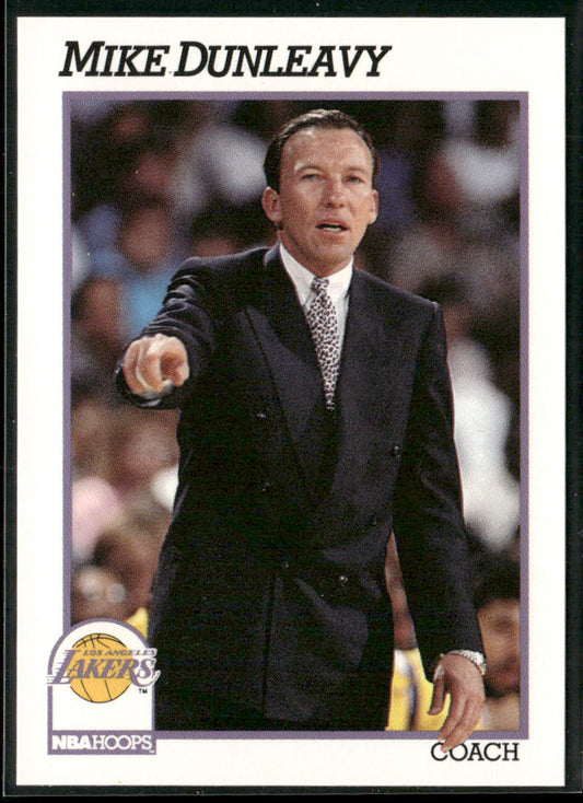 Mike Dunleavy 1991-92 Hoops #233 Los Angeles Lakers