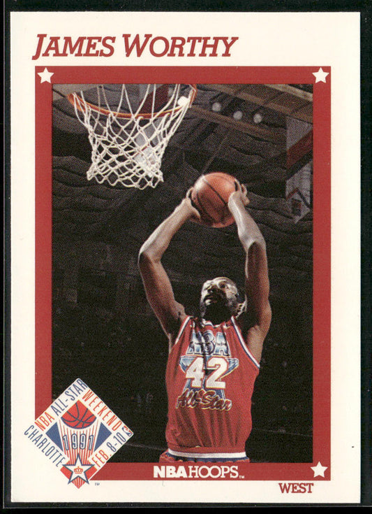 James Worthy 1991-92 Hoops #272 Los Angeles Lakers