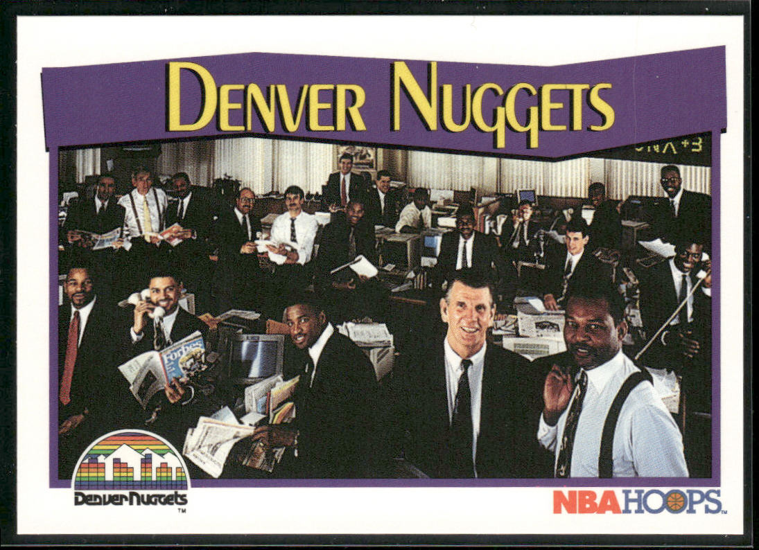 Denver Nuggets 1991-92 Hoops #280 Denver Nuggets