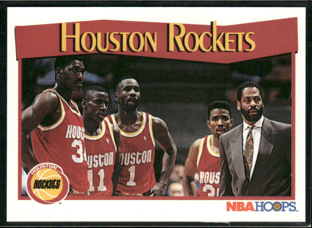 Houston Rockets 1991-92 Hoops #283 Houston Rockets