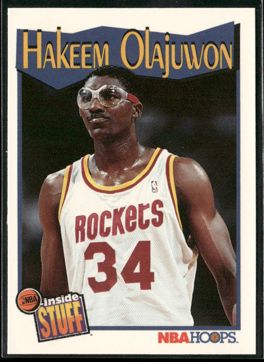 Hakeem Olajuwon 1991-92 Hoops #304 Houston Rockets