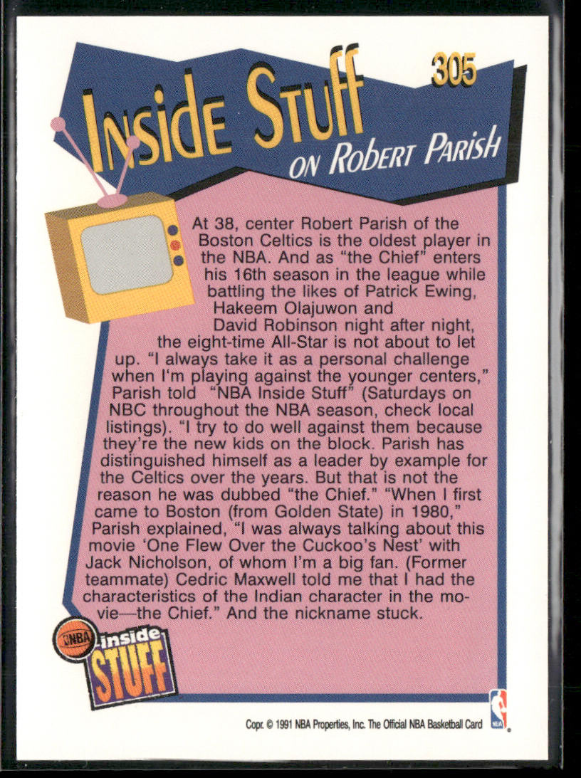 Robert Parish 1991-92 Hoops #305 Boston Celtics