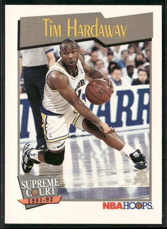 Tim Hardaway 1991-92 Hoops #465 Golden State Warriors