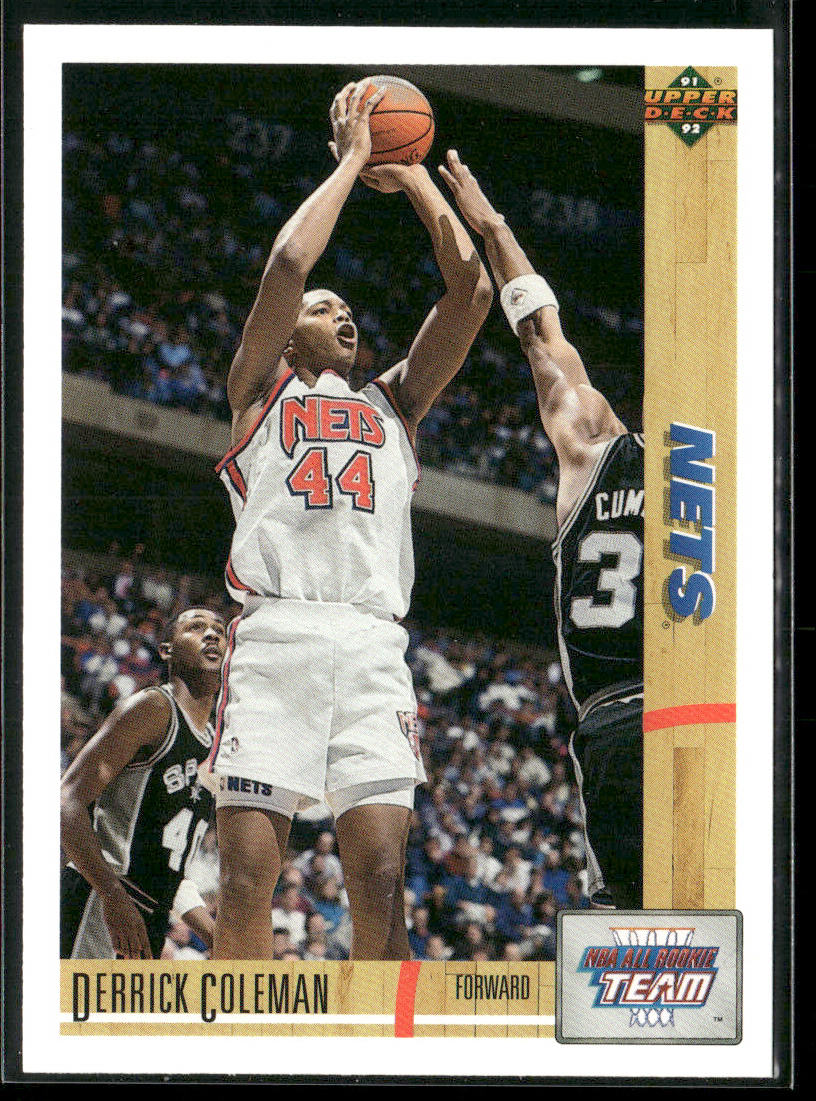 Derrick Coleman 1991-92 Upper Deck #35b New Jersey Nets