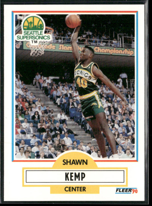 Shawn Kemp 1990-91 Fleer #178 RC Seattle SuperSonics