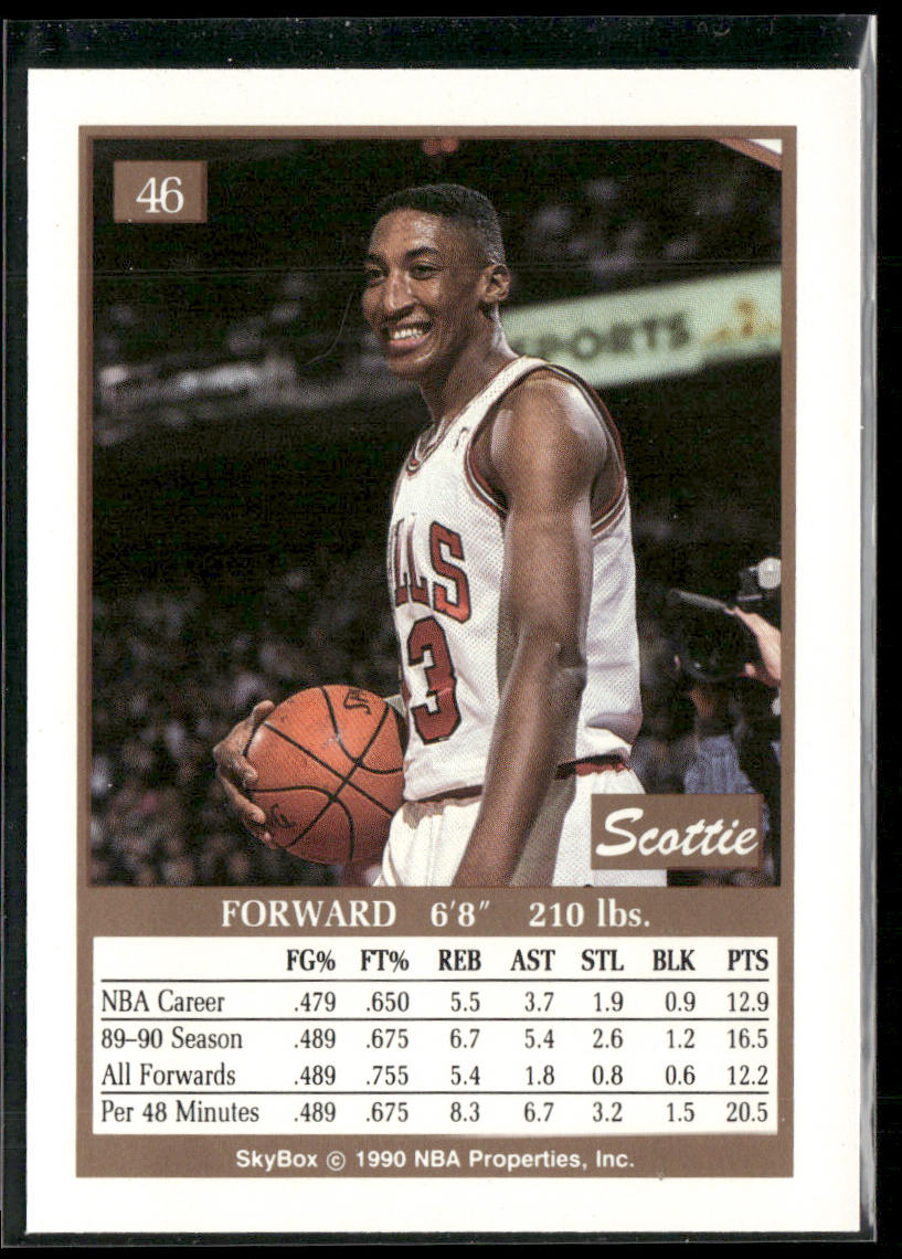Scottie Pippen 1990-91 SkyBox #46 Chicago Bulls