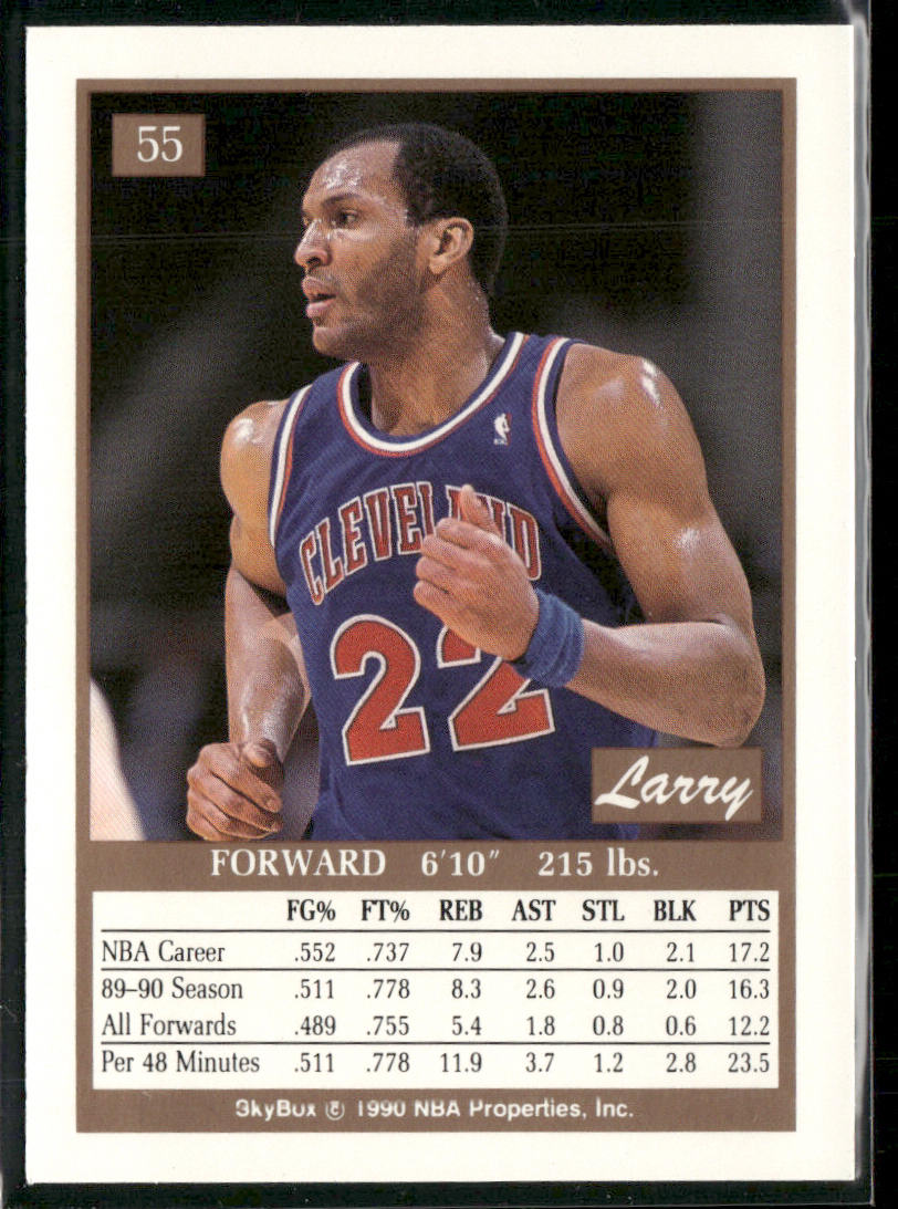 Larry Nance 1990-91 SkyBox #55 Cleveland Cavaliers