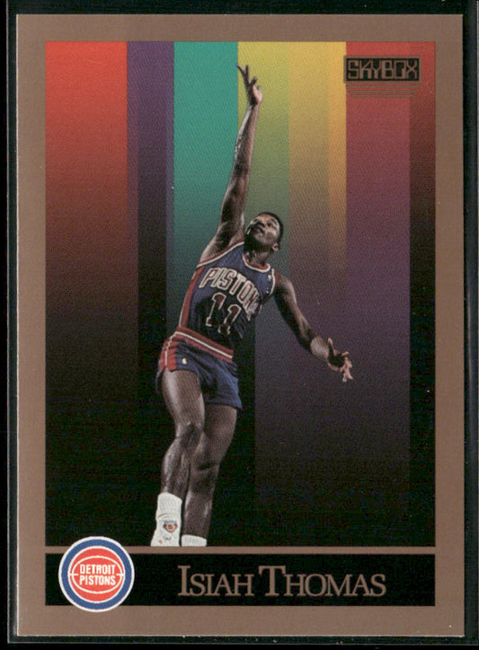 Isiah Thomas 1990-91 SkyBox #93 Detroit Pistons