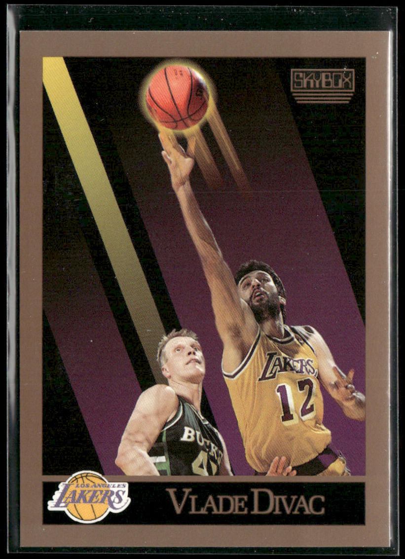 Vlade Divac 1990-91 SkyBox #135 RC Los Angeles Lakers