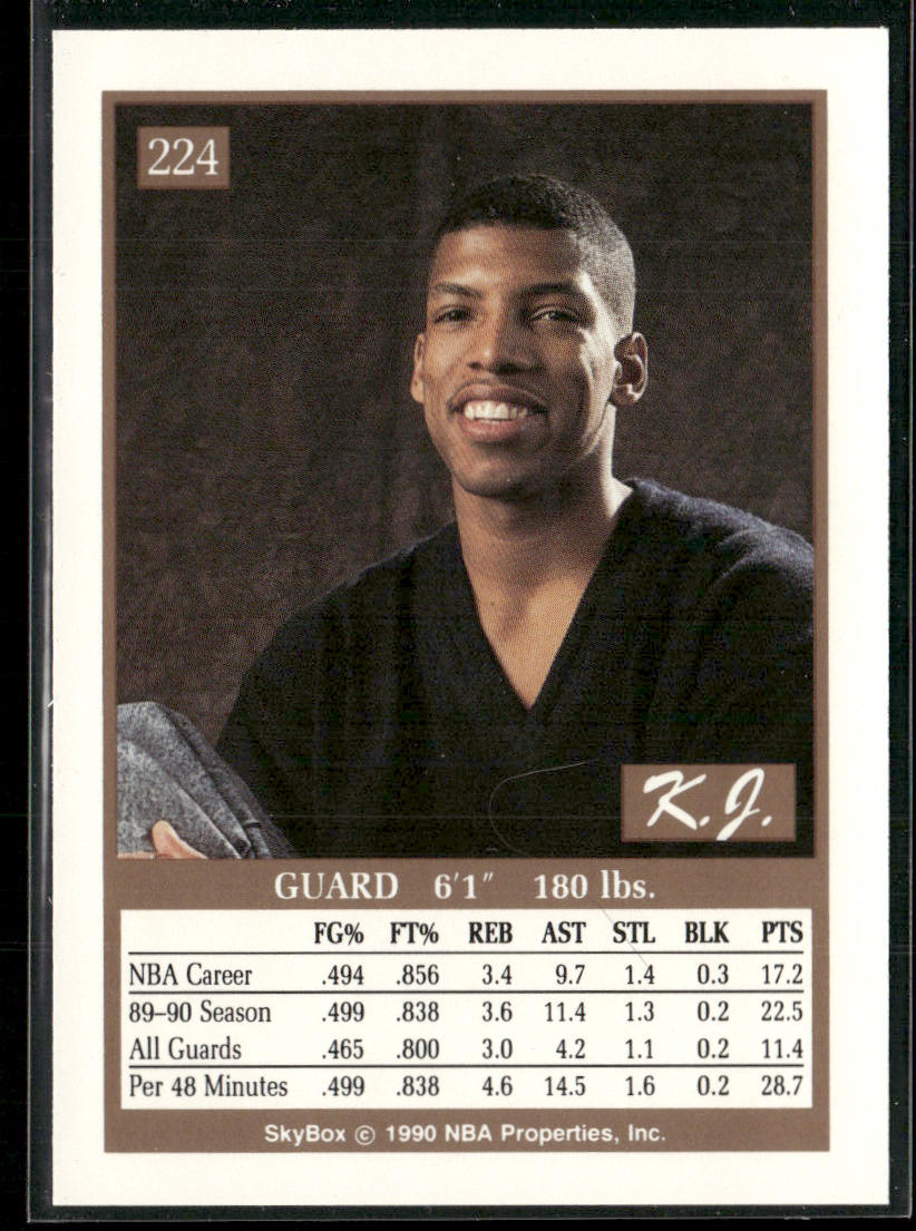 Kevin Johnson 1990-91 SkyBox #224 Phoenix Suns