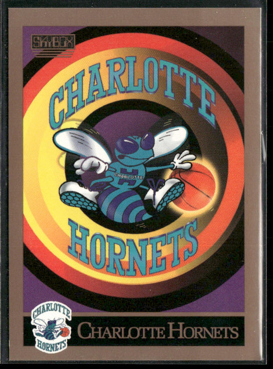 Charlotte Hornets Logo/Checklist CL 1990-91 SkyBox #330 Charlotte Hornets